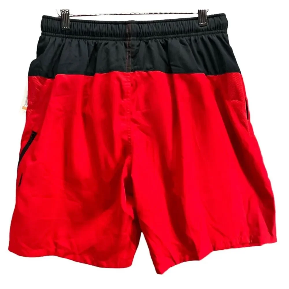 Speedo Swim Trunks Mens S Red‎ Aquagon Volley Board Shorts Beach Surf Travel NEW